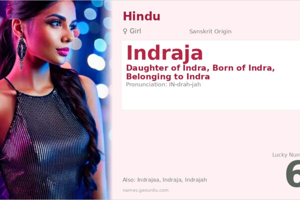 Indraja Name Meaning — Sanskrit Origin, Girl Hindu Name (2025)