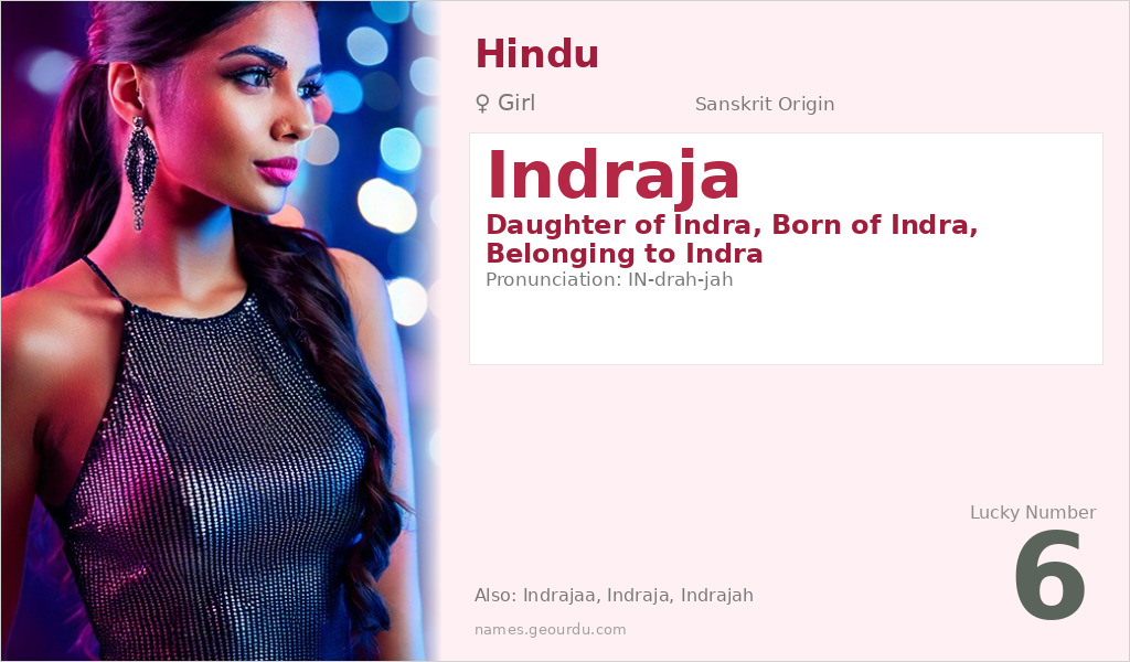 Indraja Name Meaning and Details