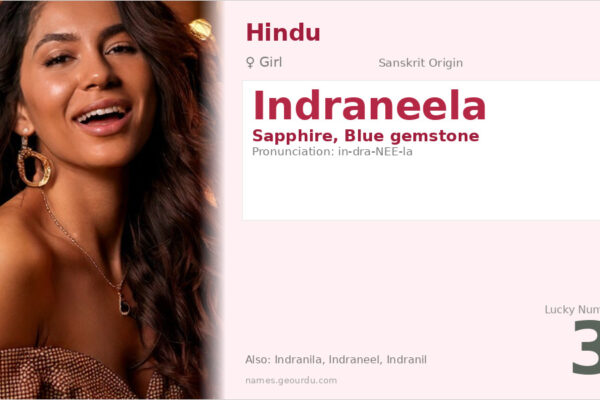 Indraneela Name Meaning — Sanskrit Origin, Girl Name & Details (2025)