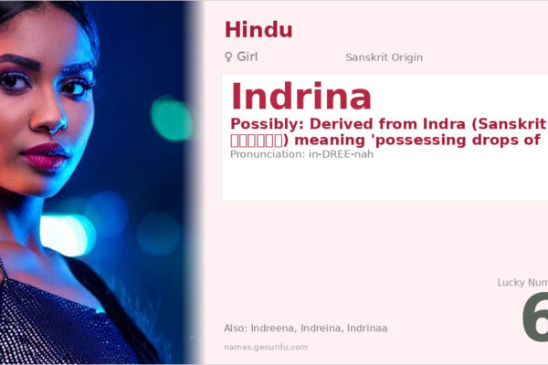 Indrina Name Meaning — Sanskrit Origin, Hindu Girl Name & Details (2025)