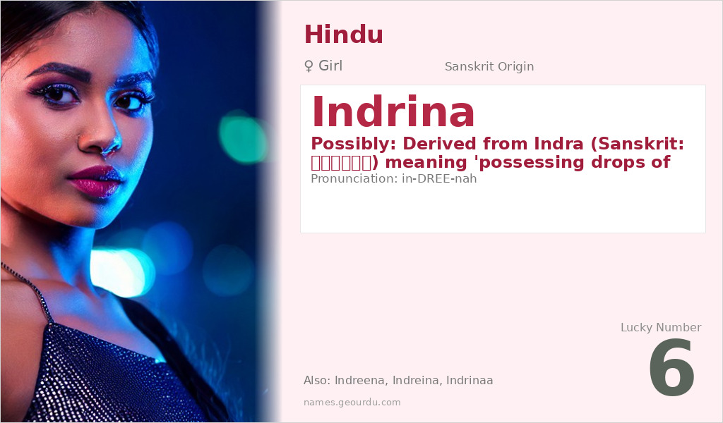 Indrina Name Meaning and Details