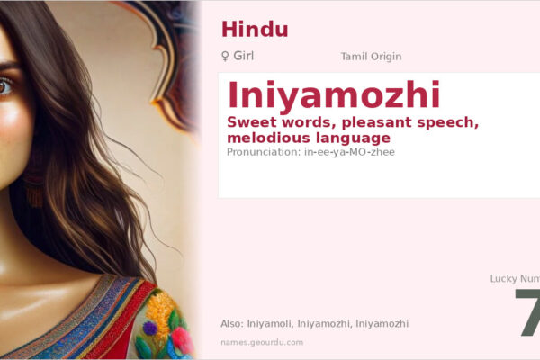Iniyamozhi Name Meaning — Tamil Origin, Girl Name & Details (2025)