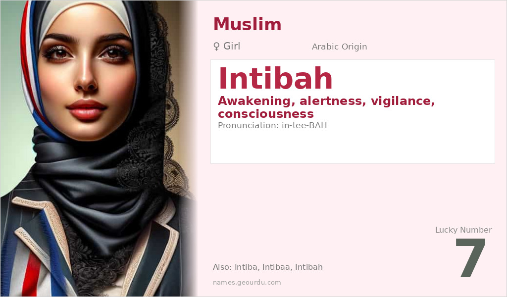 Intibah Name Meaning and Details