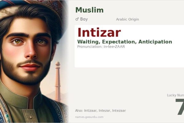 Intizar Name Meaning — Arabic Origin, Boy Name & Details (2025)