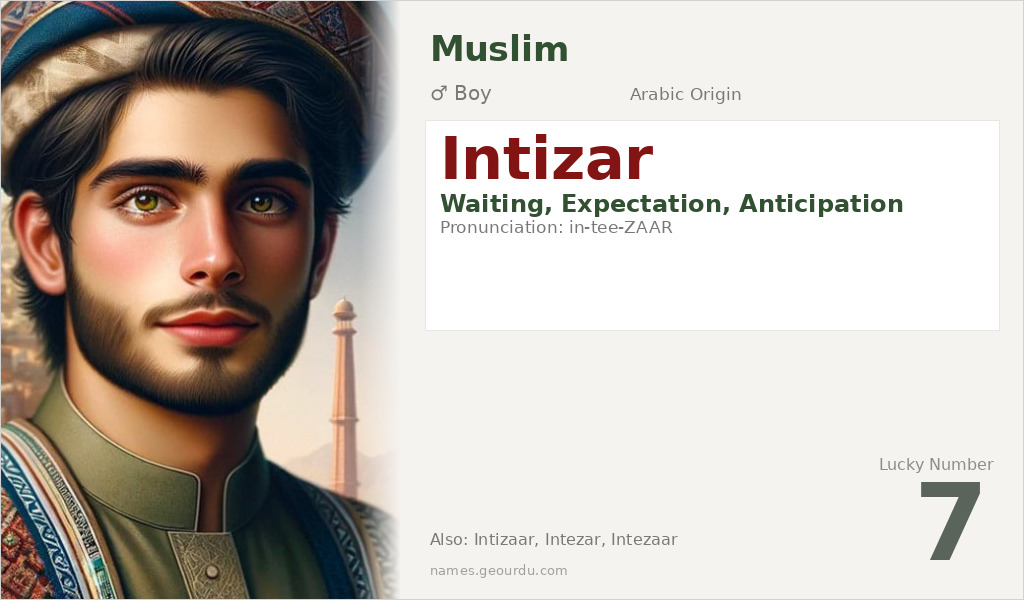Intizar Name Meaning and Details