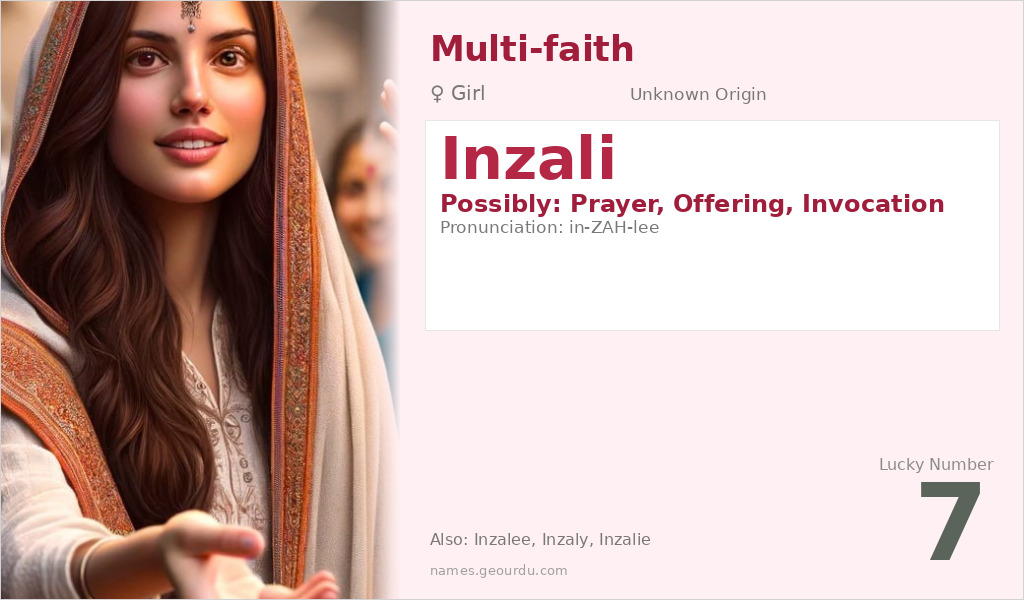 Inzali Name Meaning and Details