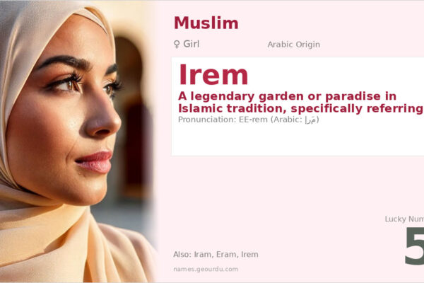 Irem Name Meaning — Arabic Origin, Islamic Significance & Details (2025)