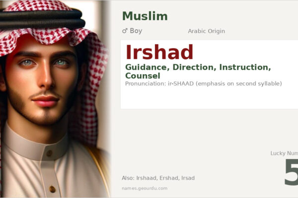 Irshad Name Meaning — Arabic Origin, Guidance & Details (2025)