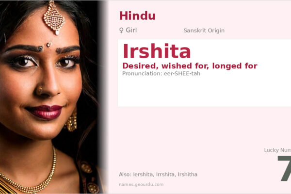 Irshita Name Meaning — Sanskrit Origin, Girl Name & Details (2025)