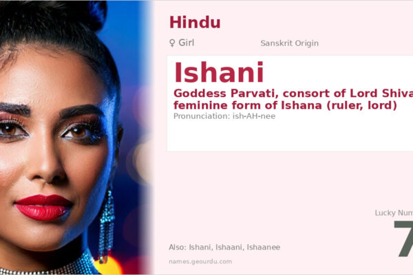 Ishani Name Meaning — Sanskrit Origin, Goddess Parvati & Details (2025)