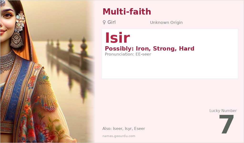 Isir Name Meaning and Details