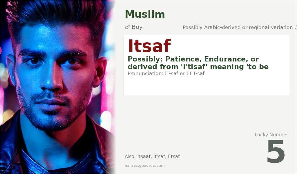 Itsaf Name Meaning and Details