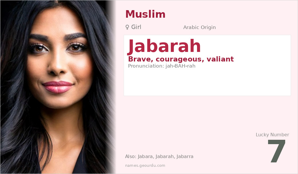 Jabarah Name Meaning and Details