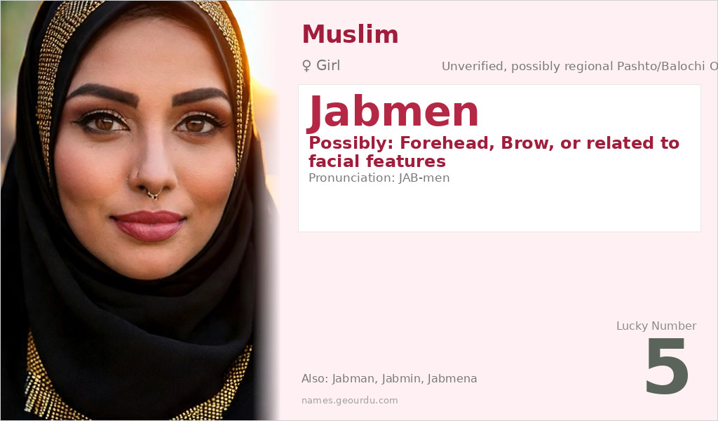 Jabmen Name Meaning and Details