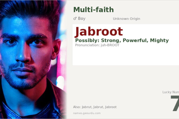 Jabroot Name Meaning — Origin, Gender & Details (2025)