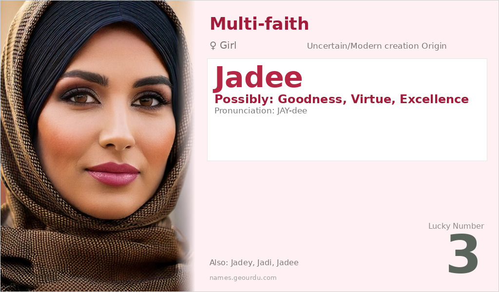 Jadee Name Meaning and Details