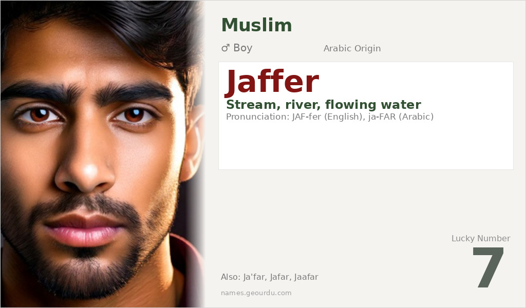 Jaffer Name Meaning and Details