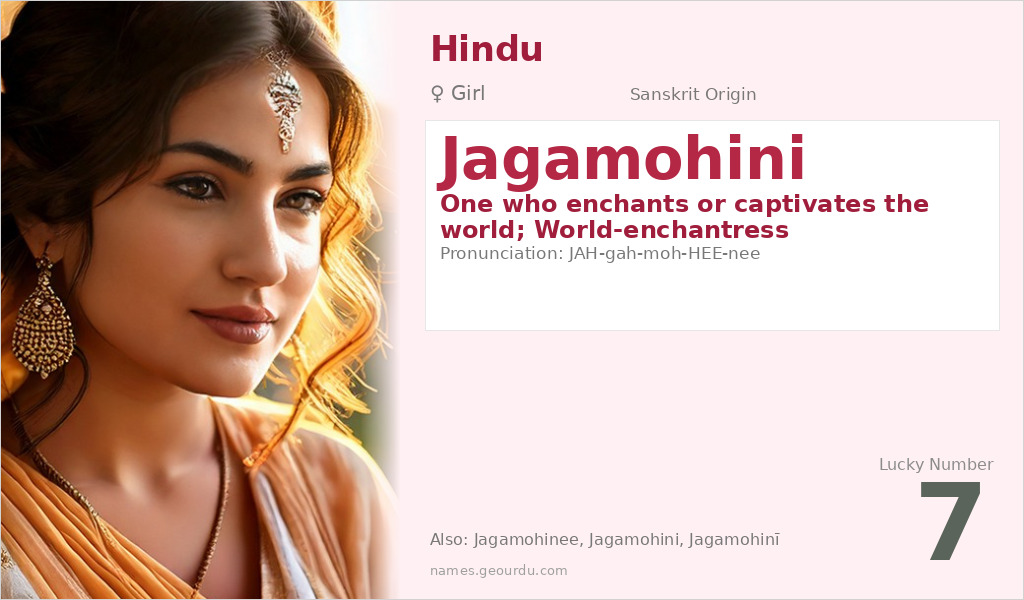 Jagamohini Name Meaning and Details