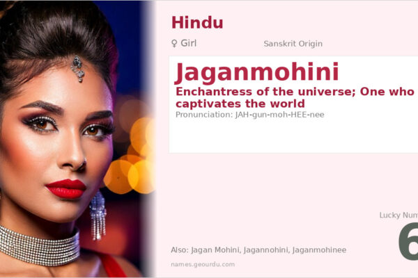 Jaganmohini Name Meaning — Sanskrit Origin, Girl Name & Details (2025)