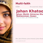 Jahan Khatoon Name Meaning and Details