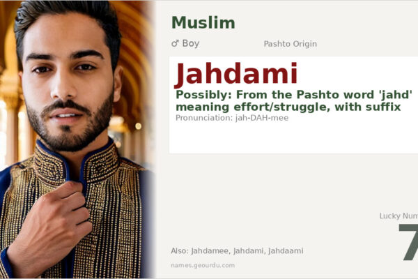 Jahdami Name Meaning — Pashto Origin, Boy Name & Details (2025)