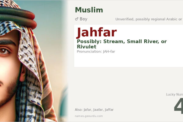 Jahfar Name Meaning — Origin, Gender & Details (2025)