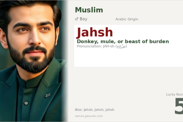 Jahsh Name Meaning — Arabic Origin, Boy Name & Historical Significance (2025)
