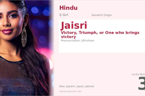 Jaisri Name Meaning — Sanskrit Origin, Girl Hindu Name & Details (2025)