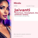 Jaivanti Name Meaning and Details