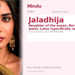 Jaladhija Name Meaning and Details