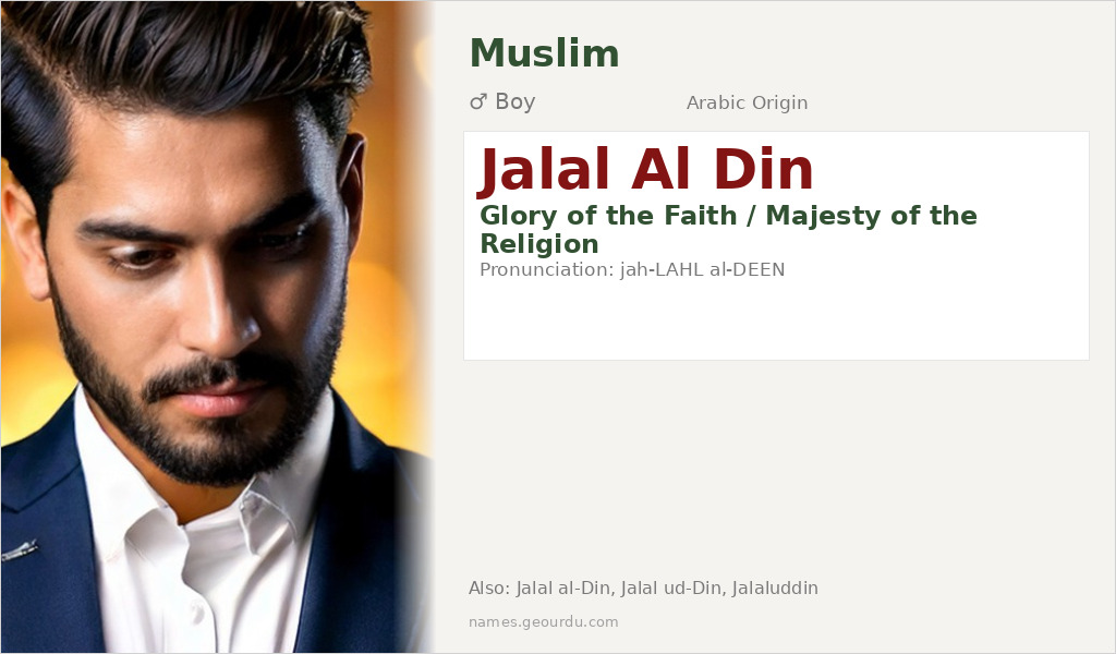 Jalal Al Din Name Meaning and Details