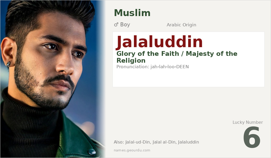 Jalaluddin Name Meaning and Details