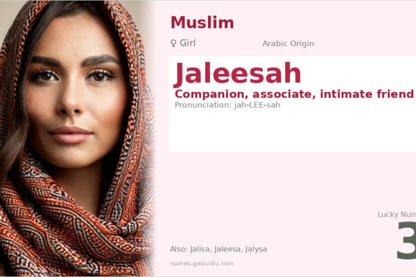 Jaleesah Name Meaning — Arabic Origin, Girl Name & Details (2025)