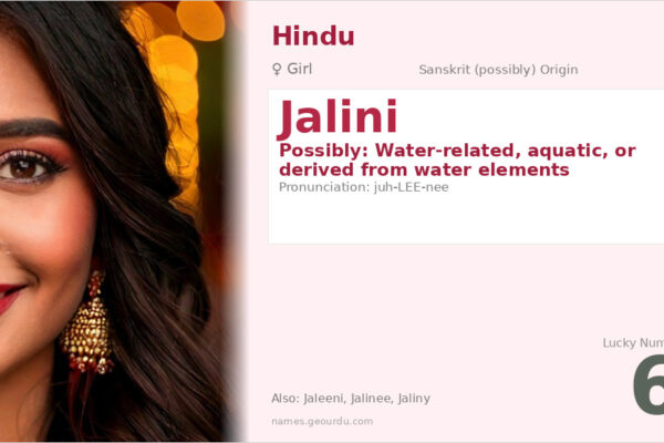 Jalini Name Meaning — Origin, Gender & Details (2025)