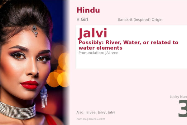 Jalvi Name Meaning — Origin, Gender & Details (2025)