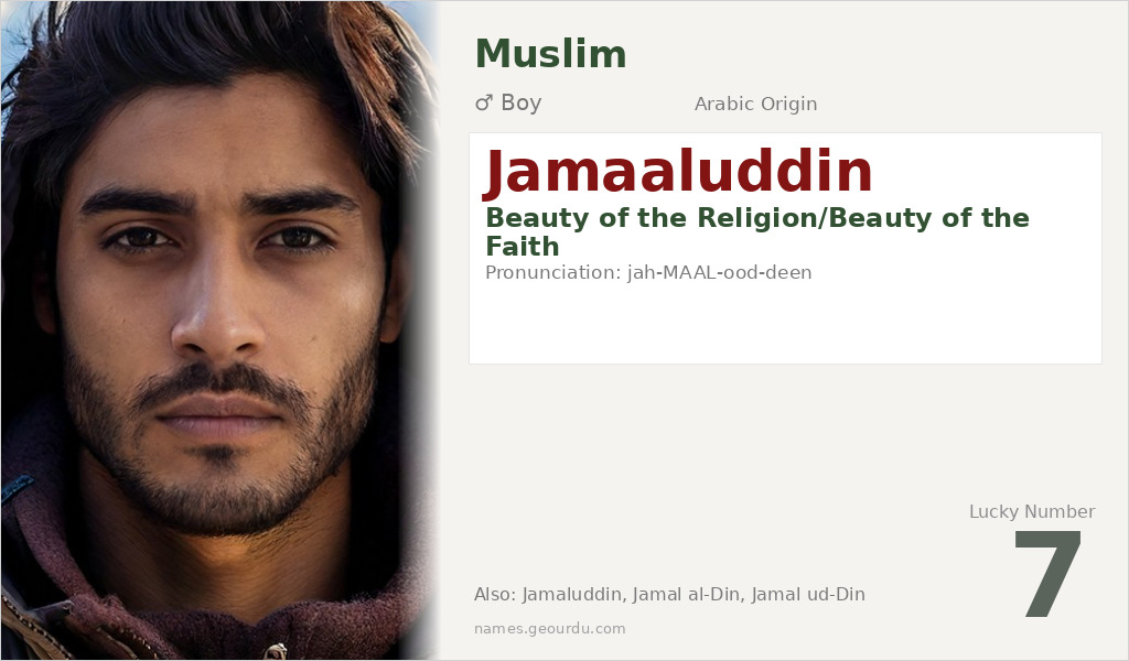 Jamaaluddin Name Meaning and Details
