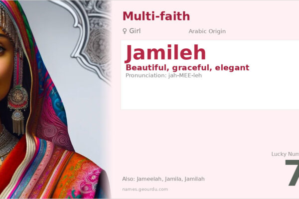 Jamileh Name Meaning — Arabic Origin, Girl Name & Details (2025)