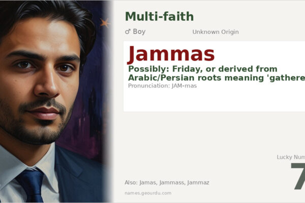 Jammas Name Meaning — Origin, Gender & Details (2025)