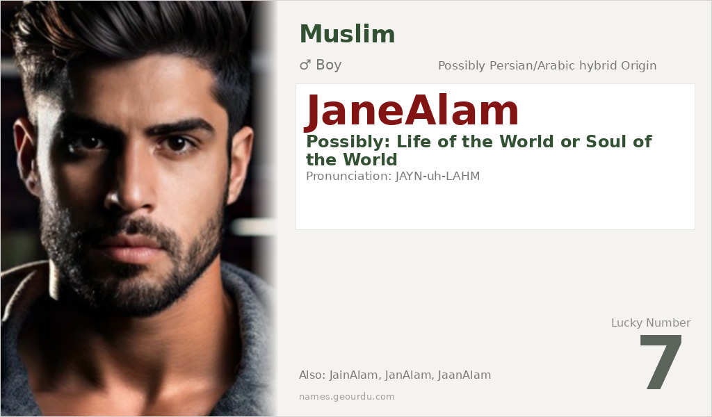 JaneAlam Name Meaning and Details