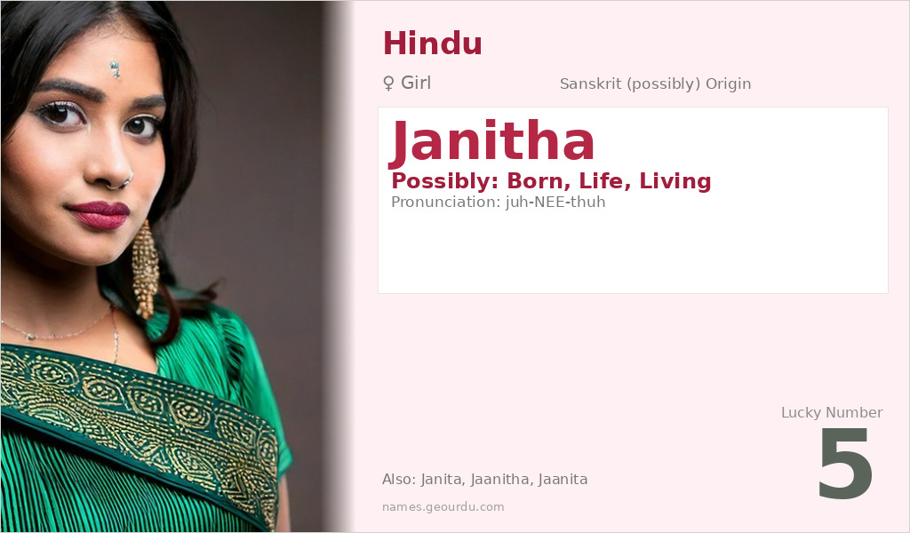Janitha Name Meaning and Details