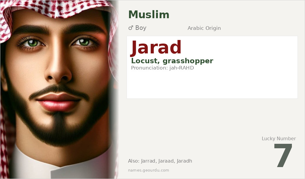 Jarad Name Meaning and Details