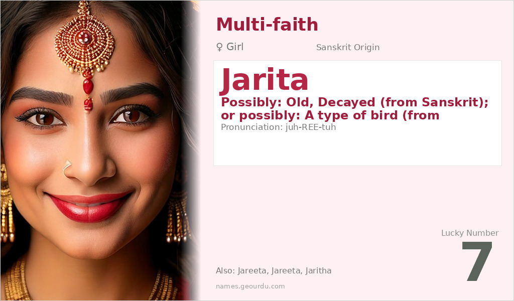 Jarita Name Meaning and Details