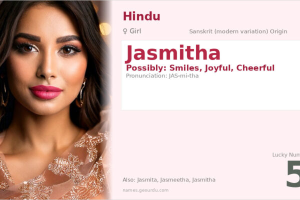 Jasmitha Name Meaning — Origin, Gender & Details (2025)