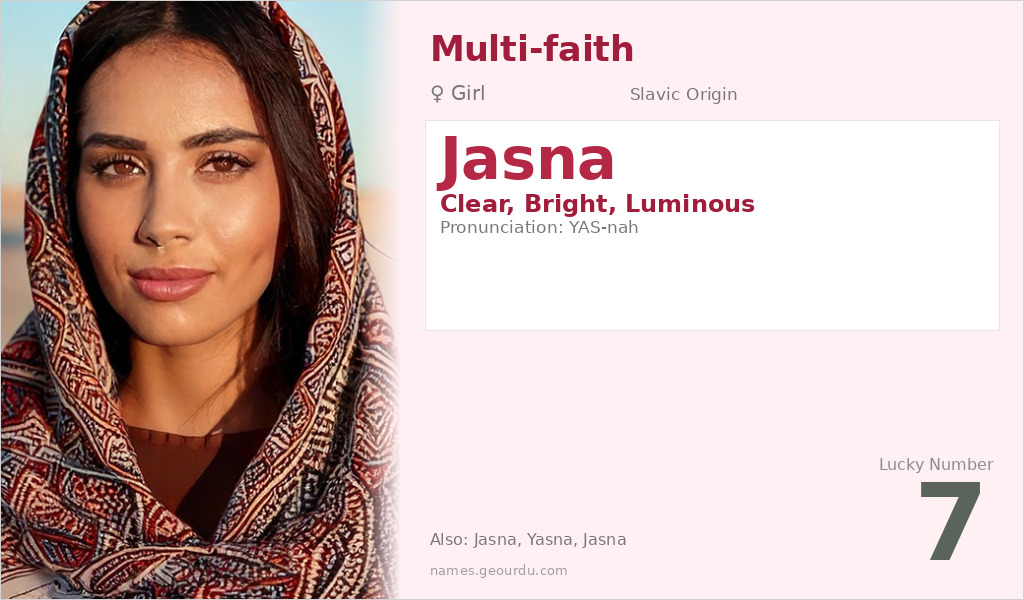 Jasna Name Meaning and Details