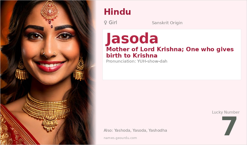 Jasoda Name Meaning and Details