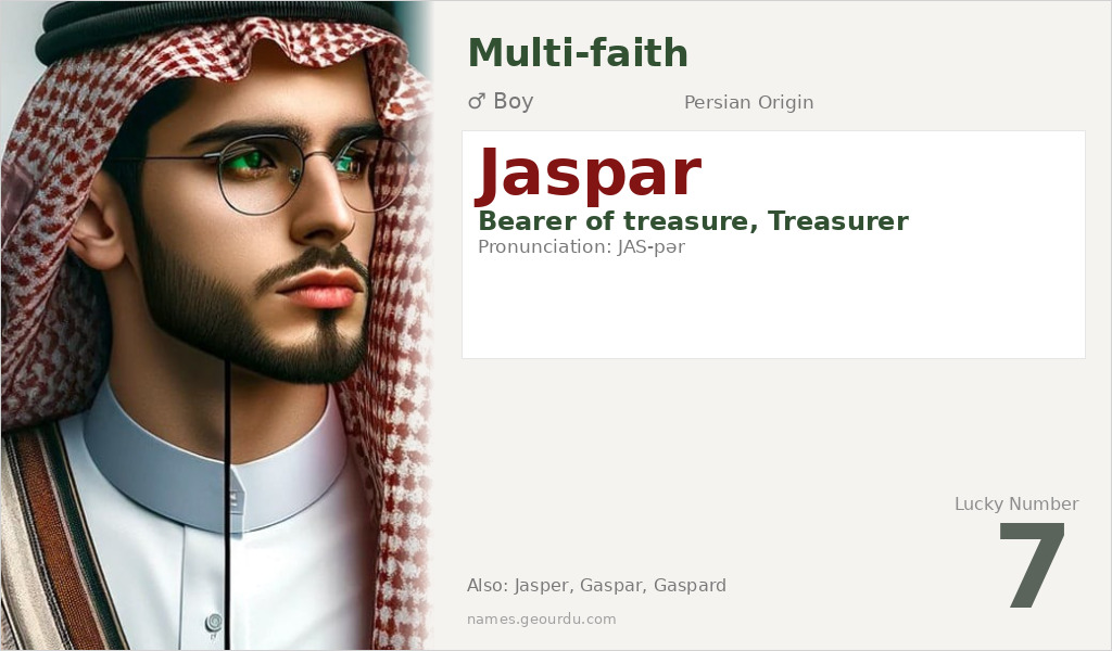 Jaspar Name Meaning and Details