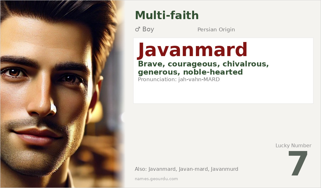 Javanmard Name Meaning and Details