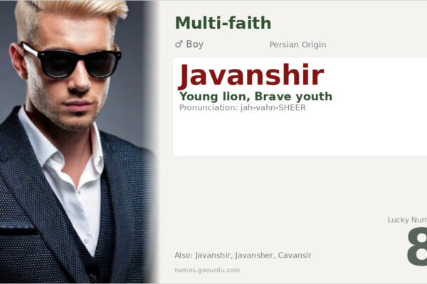 Javanshir Name Meaning — Persian Origin, Boy Name & History