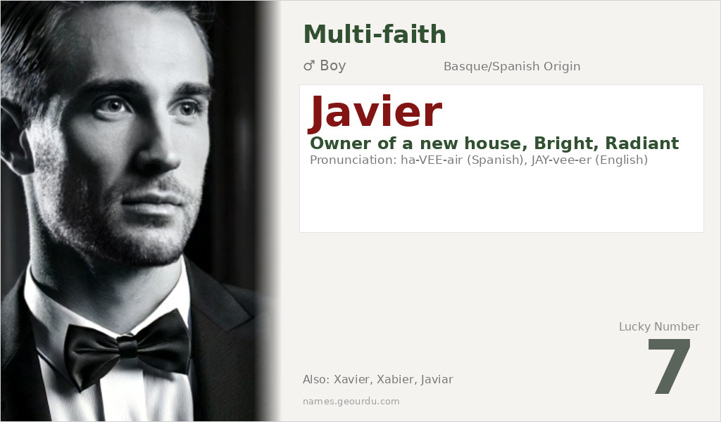 Javier Name Meaning and Details