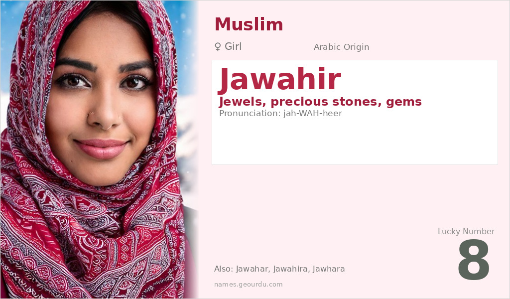 Jawahir Name Meaning and Details